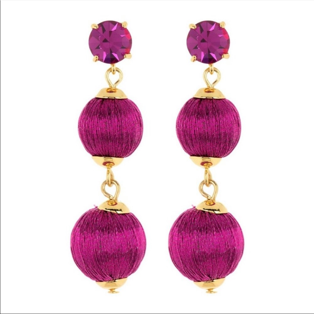 🆕💗Kate Spade Rhinestone Ball Earrings